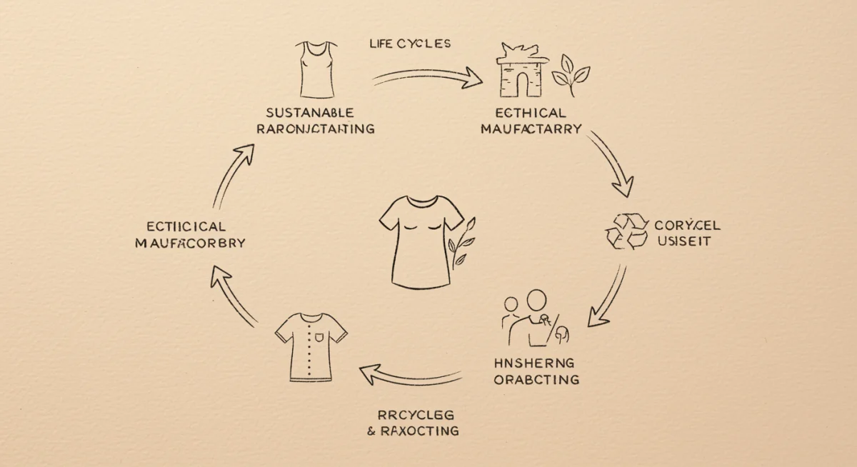 Circular economy model for sustainable fashion